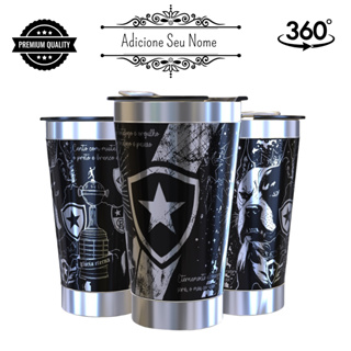 Copo Térmico Botafogo Personalizado a laser 360 Graus 473ML Mantém Quente ou Gelado + Nome em Oferta na Shopee