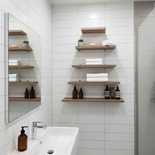 Kit 4 Prateleiras Multiuso Amadeirado MDF em Oferta na Shopee