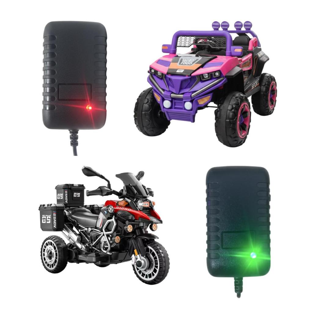 Carregador 12v Para Mini Carrinho E Moto Elétrica Infantil