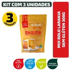 Kit Mix Bolo Laranja Sem Glúten 300G - 3 Unidades