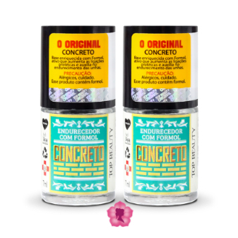 Kit 2 Bases Concreto Endurecedor Sos Unhas Top Beauty em Oferta na Shopee