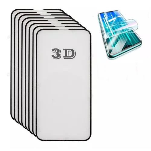 2 UNI Peliculas 3d Compativel Infinix Hot 60i / Hot 60 De vidro 3D Envio Imediato
