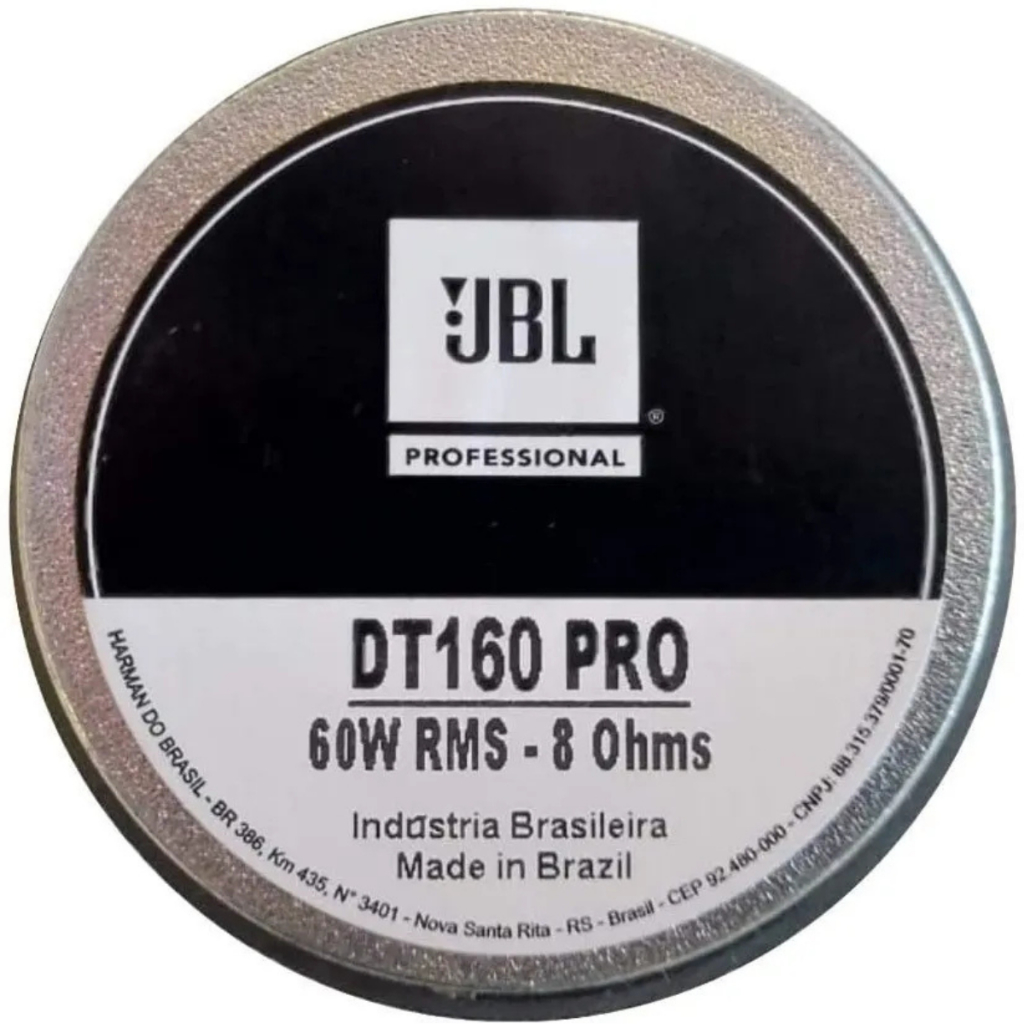 Driver JBL DT160 PRO 60W RMS 8 Ohms Profissional Baixa Distorção em Oferta na Shopee