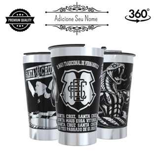 Copo Térmico Santa Cruz Personalizado a laser 360 Graus 473ML Mantém Quente ou Gelado Premium + Nome em Oferta na Shopee