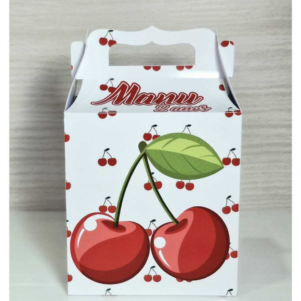 Maletinha Surpresa Caixinha Personalizada Cerejinha Lembrancinha  PEGUE E MONTE