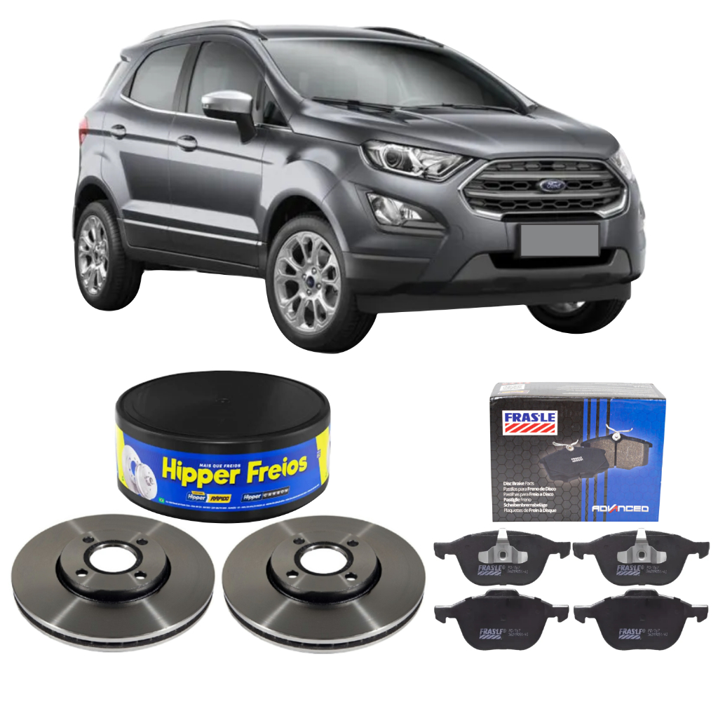 DISCO HIPPER FREIOS + PASTILHA FRASLE DIANT NEW ECOSPORT 2013 A 2021