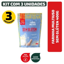 Kit Farinha Multiuso Sem Glúten 400 g - 3 Unidades
