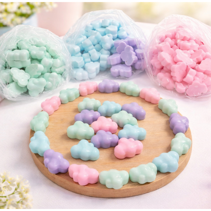 100 Mini Nuvens P fofas de sabonetes  para Lembrancinhas de aniversarios cha de bebe mimos de lojas em Oferta na Shopee