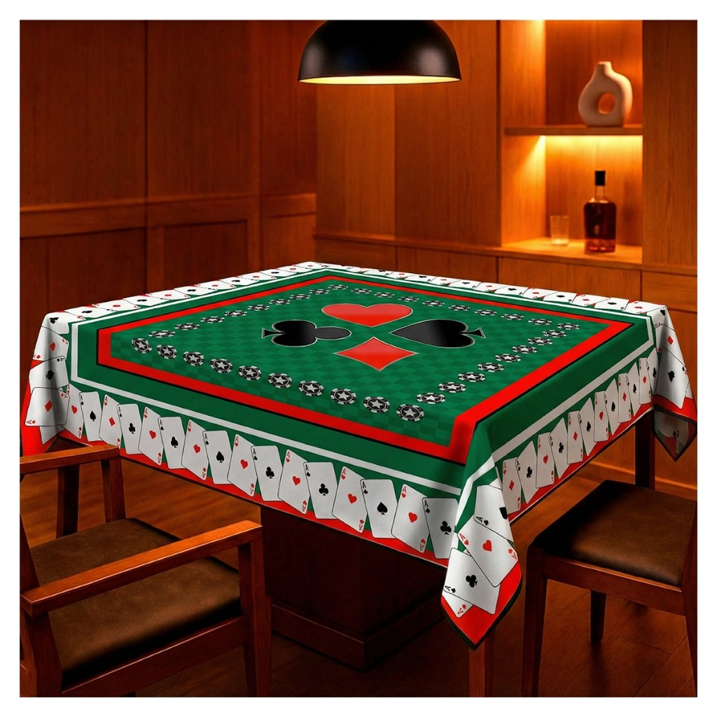 Toalha de Baralho Aveludada Truco 4 e 6 Lugares 1,50x1,50 Mt em Oferta na Shopee