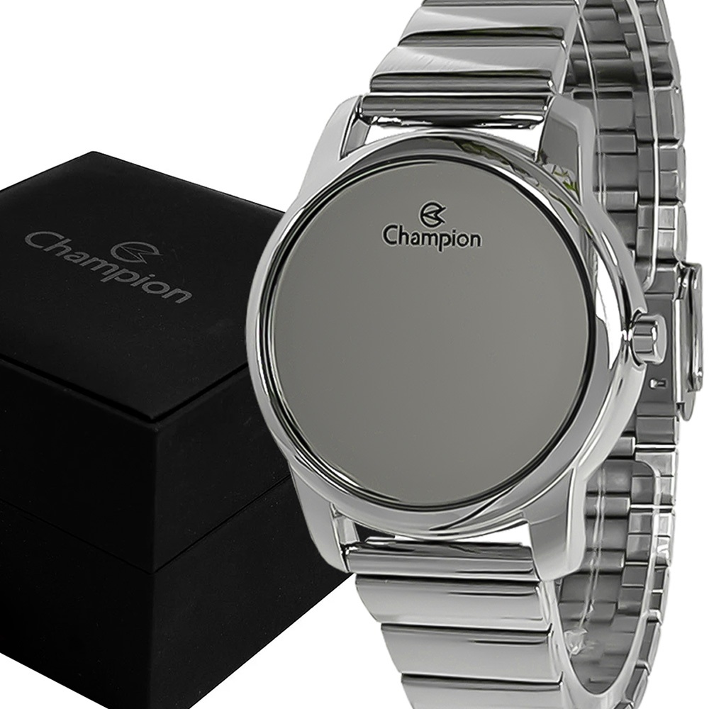 Relógio Champion Feminino Digital Led Prata Garantia 1 Ano