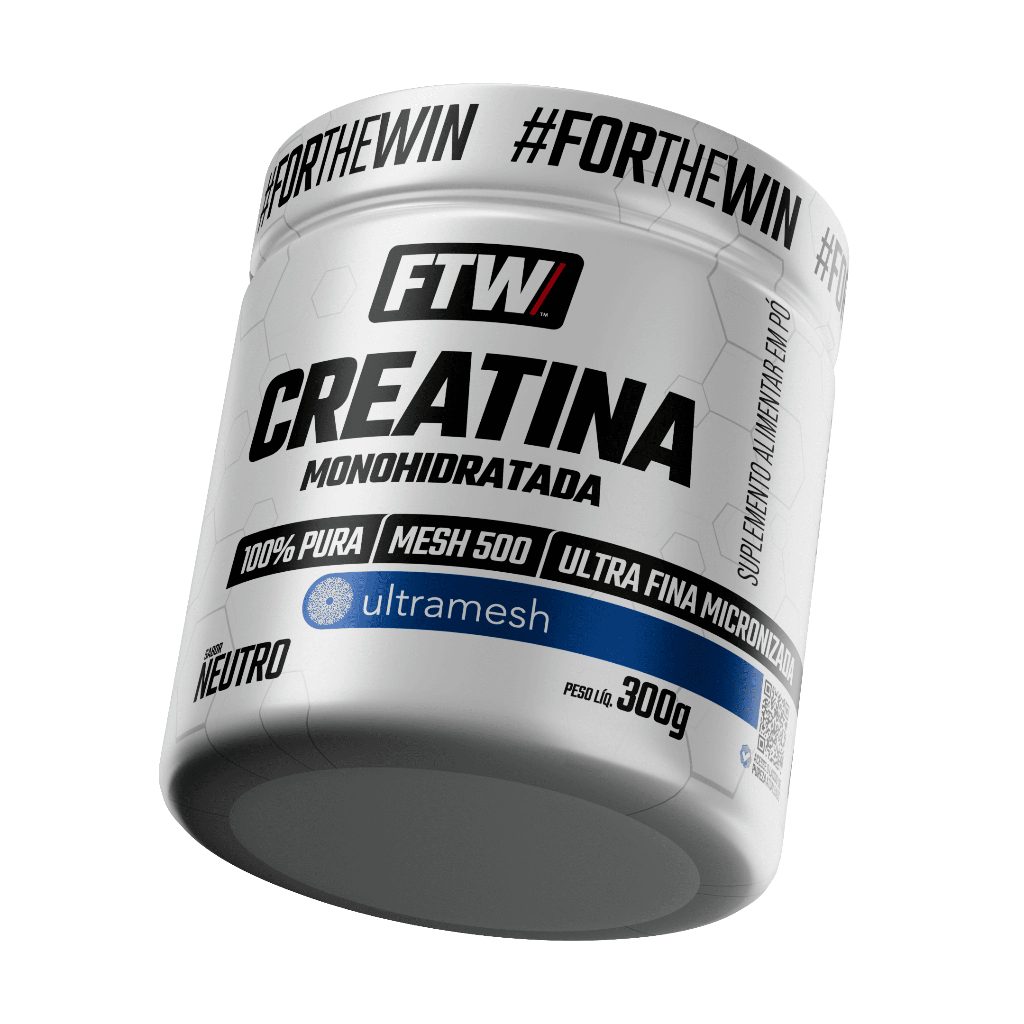 FTW Creatina Monohidratada Pura Ultramesh® Pote 300g - Ultra fina Micronizada Mesh 500 em Oferta na Shopee