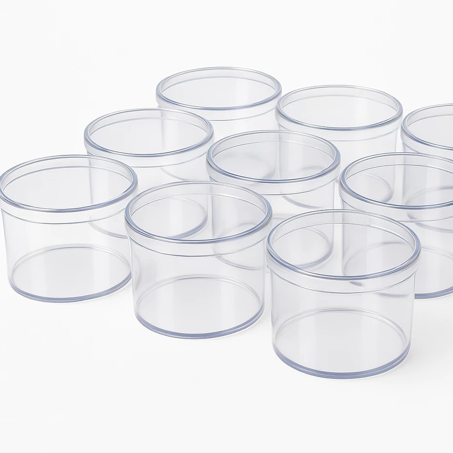 Kit 30 Caixinhas Acrílico Com Tampa 6x4cm Redondas Transparente Lembrancinhas Brindes Decoração em Oferta na Shopee