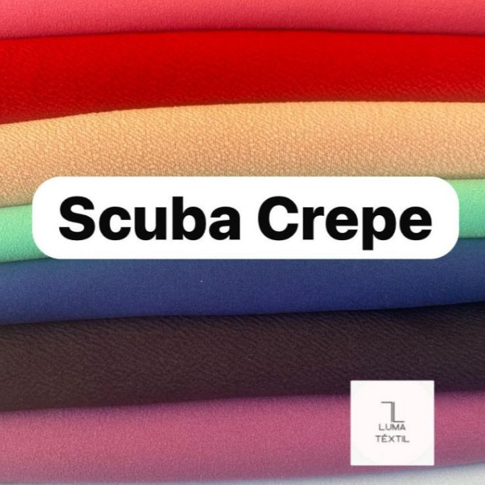 2 Metros De Tecido Malha Scuba Crepe (2m X 1,50) Várias Cores!!!