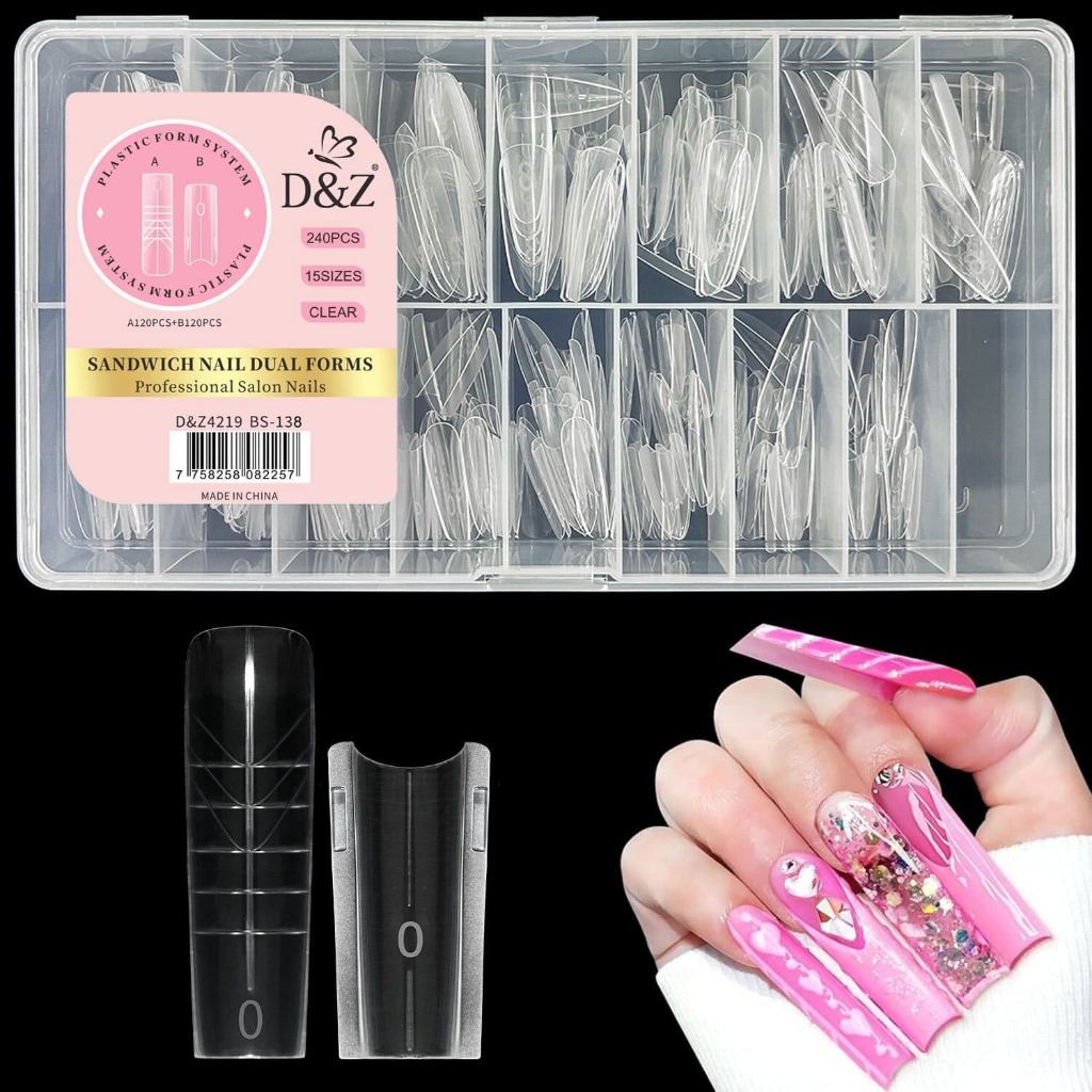 Molde F1 Duplo Sandwich Formato Bailarina longa  | 240 Unidades | 15 Tamanhos | Qualidade Profissional D&Z