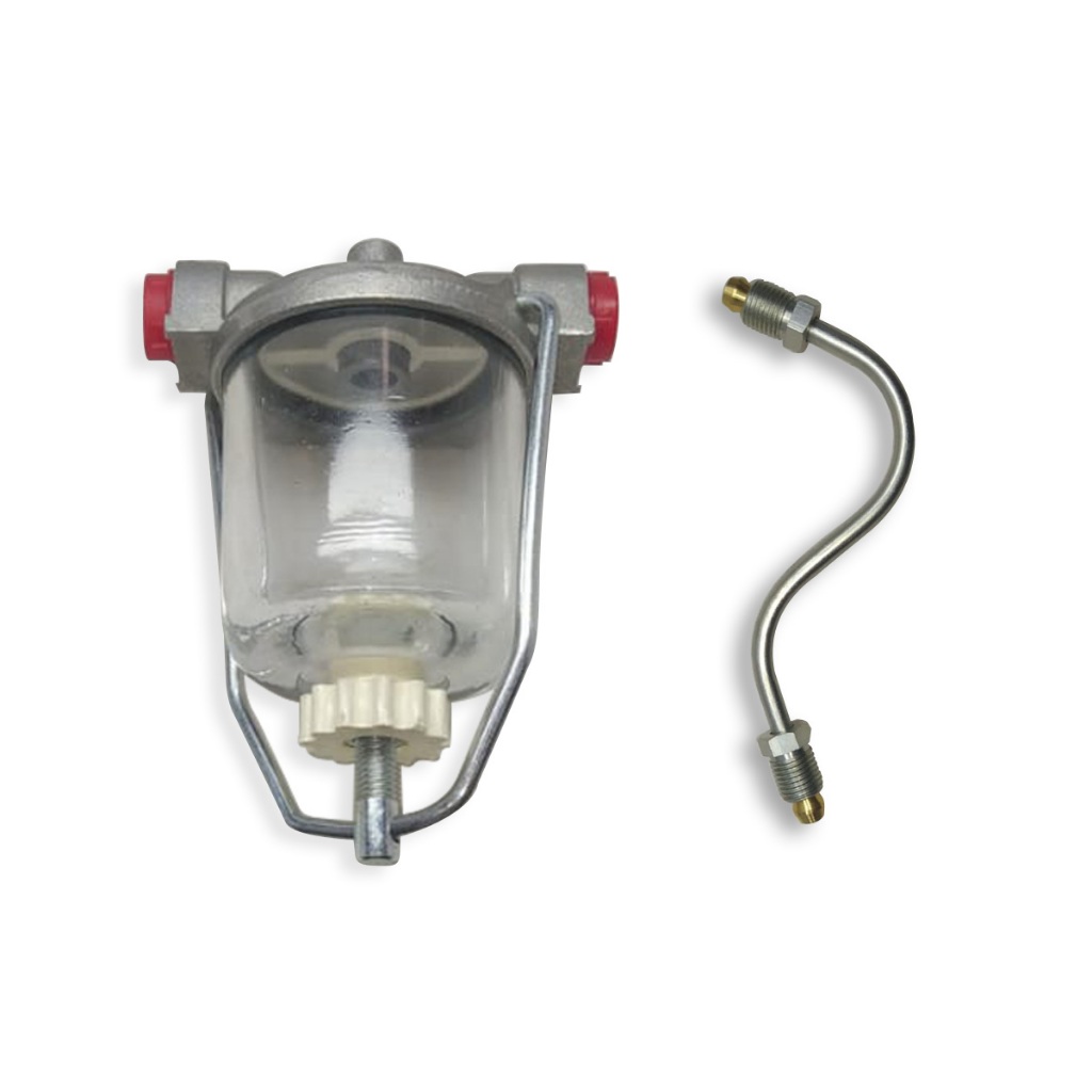 Filtro Diesel Sedimentador + Tubo Para Tratores Massey Ferguson 65x / 265-Antigo - Jogo