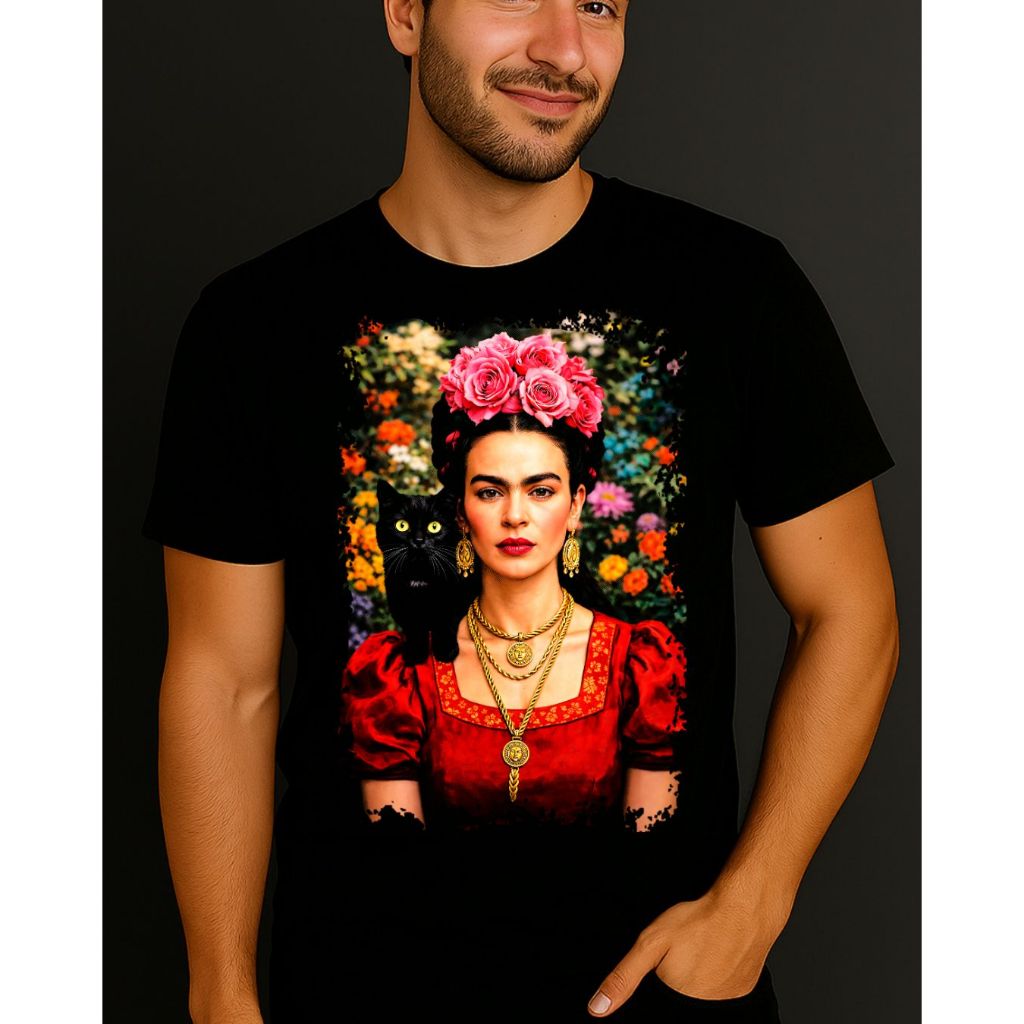 Camiseta Frida Kahlo | Arte • Cultura • Unissex 100% Algodão