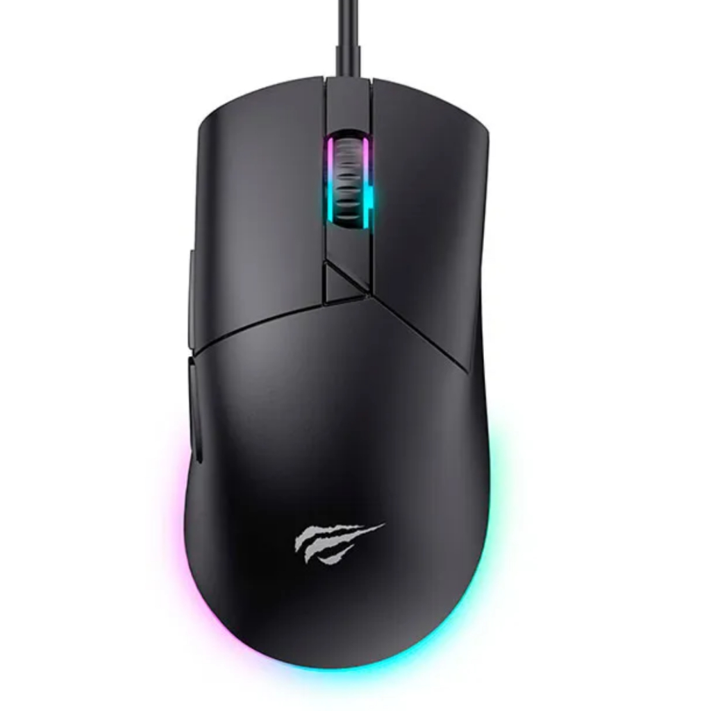 Mouse Gamer 8000 Dpi 7 Botões Programáveis LED RGB Software Havit MS1038