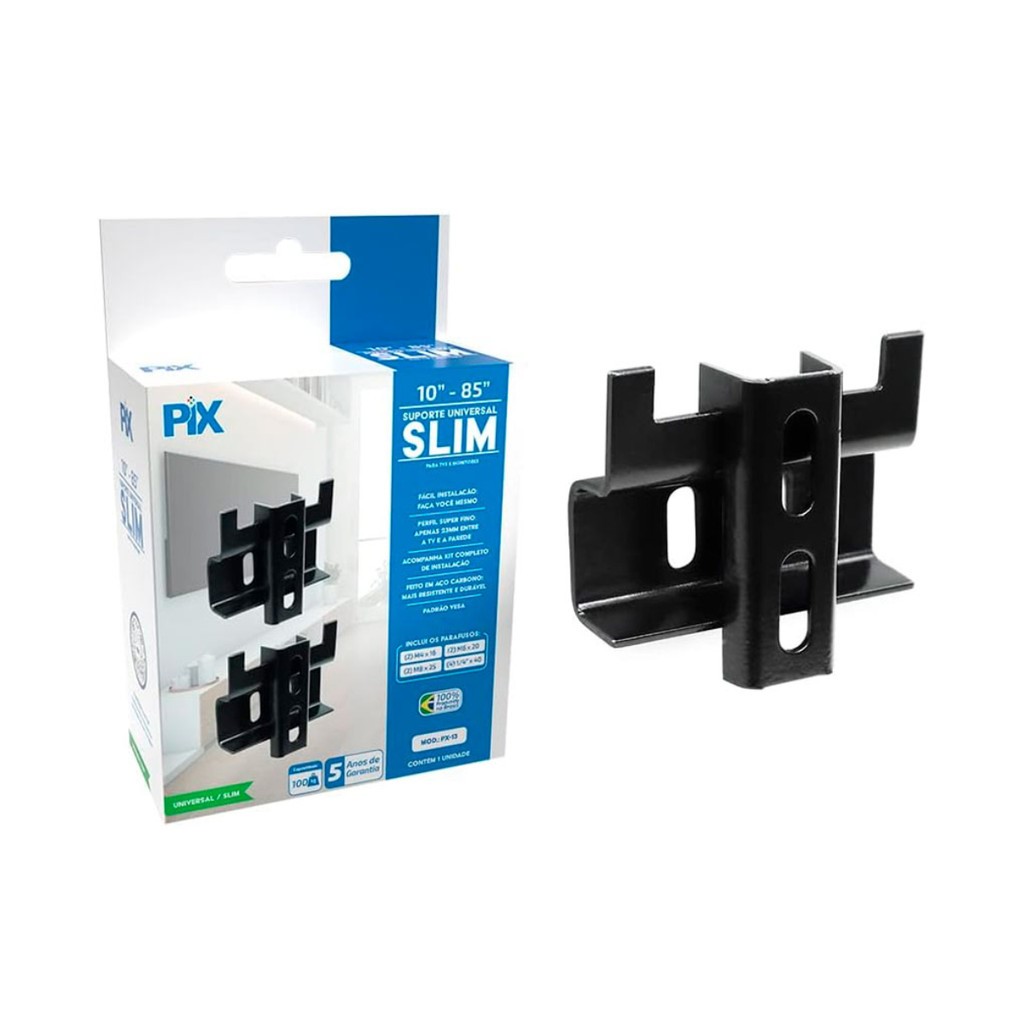 Suporte Fixo Slim TV 10 a 85 Polegadas – Até 100KG