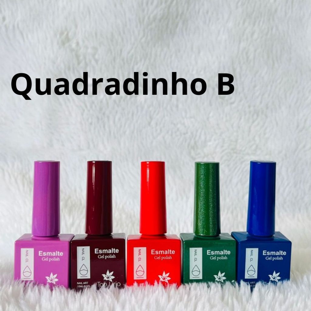 Detalhes do Esmalte em Gel Lirió Kit com 5  UN Led Uv Lindas Cores 15ml