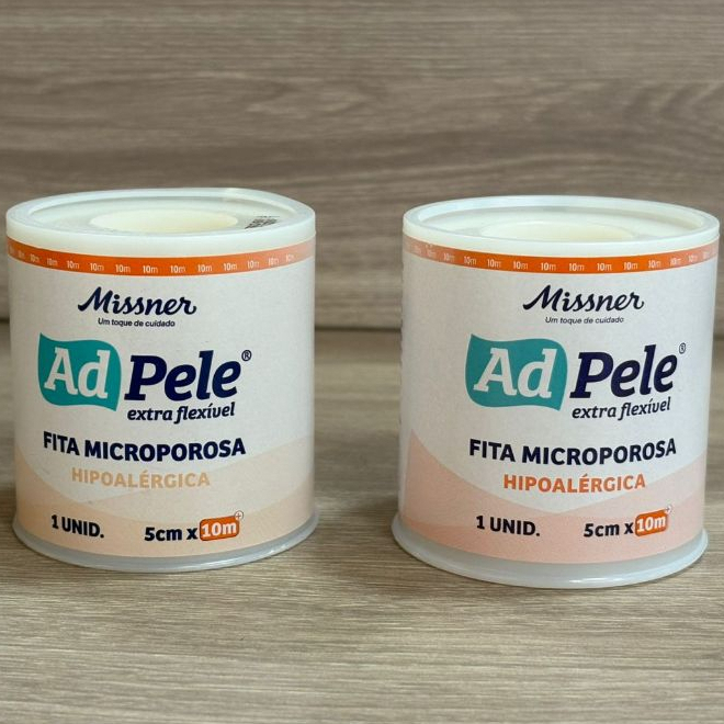 Micropore Branco Hipoalérgica kit c/ 2 unidades 5cm x 10m - MISSNER