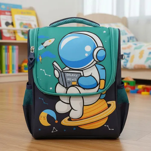 Mochila Escolar Infantil Pequena Lancheira Menino Menina Crianças Estampas Astronauta Dinossauro em Oferta na Shopee