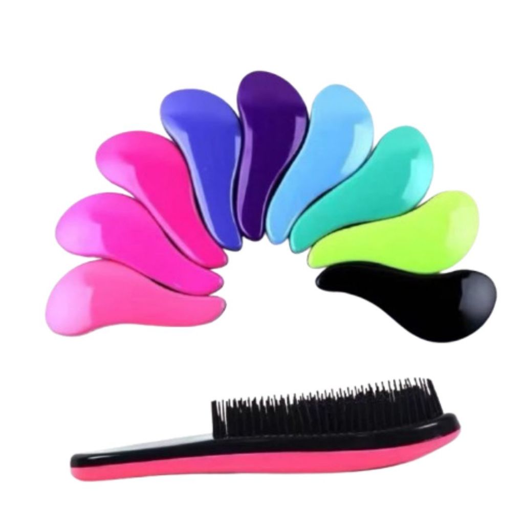 kit 2 Unidades Escova Mágica Desembaraçadora Anti-Frizz Para Todos os Tipos de Cabelo em Oferta na Shopee