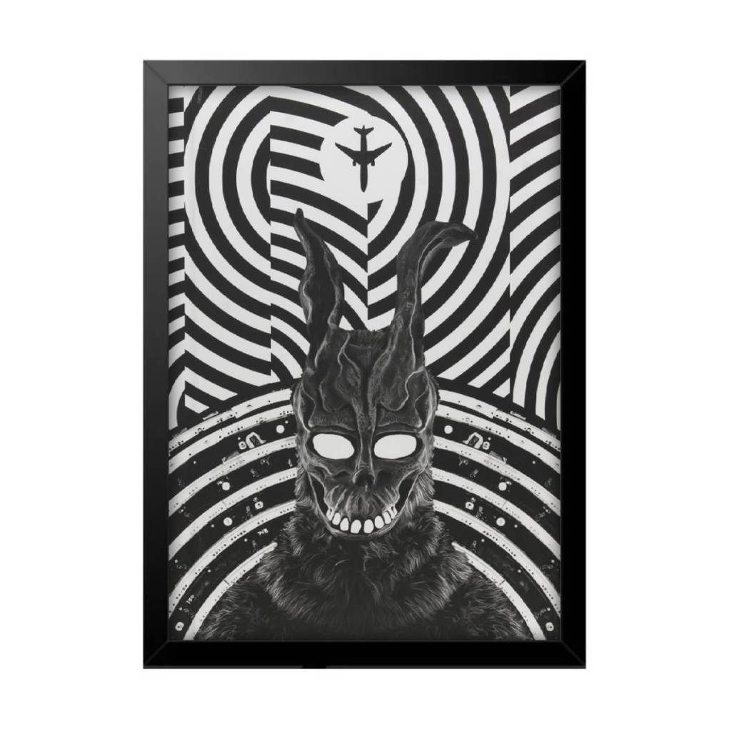 Quadro Decorativo Filme Poster Drama Donnie Darko Coelho Quarto Sala Escritório