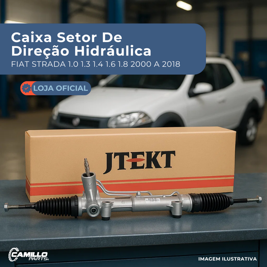 Caixa Direção Hidráulica Original Jtekt Fiat Palio Weekend Siena Idea Strada em Oferta na Shopee