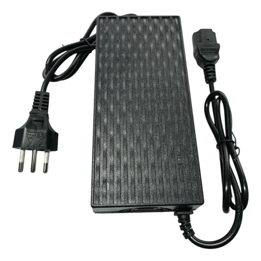 Fonte Carregador Para Bicicleta Elétrica  54.6v 2a plug IEC Bivolt 127/220v em Oferta na Shopee