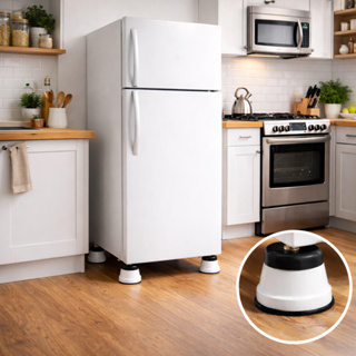 Pés De Fogão, Geladeira, Freezer Redondo Com Rodinhas - Universal - pratico e fácil  instalação em Oferta na Shopee