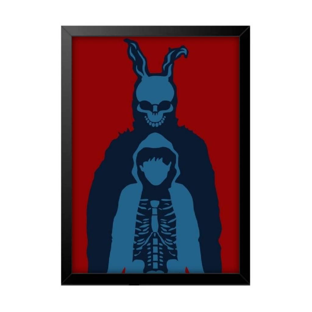 Quadro Decorativo Drama Filme Poster Donnie Darko Coelho Quarto Sala Escritório