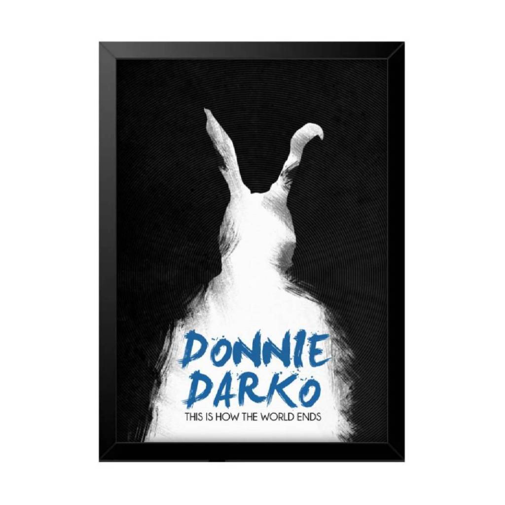 Quadro Decorativo Poster Donnie Darko Coelho Filme Drama Quarto Sala Escritório