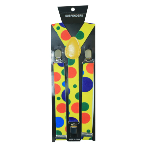 Suspensório de Palhaço - Carnaval