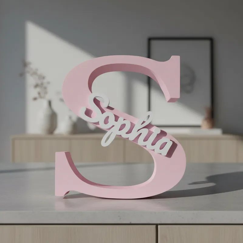 Letra 3D Personalizada com Nome – Decoração ! em Oferta na Shopee