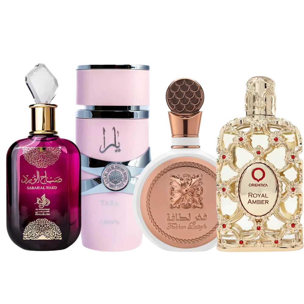 Kit 4 Perfumes Femininos Árabes 100ml — imagem 1