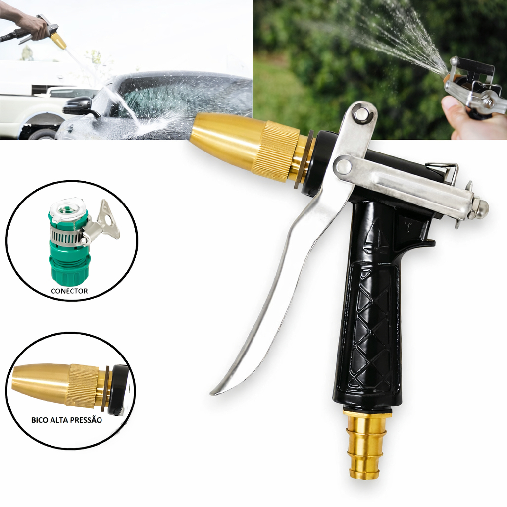 Esguicho de Ferro Alta Pressão Resistente Para Irrigação Jardim Plantas Horta Água Muito Forte - OFERTA em Oferta na Shopee