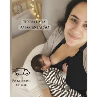 Tipoia para Amamentação Sustenta Seio Ajustável 100% Algodão Apoio Ergonômico para Seios Volumosos