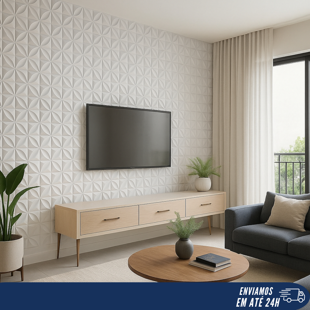 Kit de 10 até 150 Placas Decorativas PVC 3D Revestimento Para Parede Alta Qualidade Decoração Casa em Oferta na Shopee