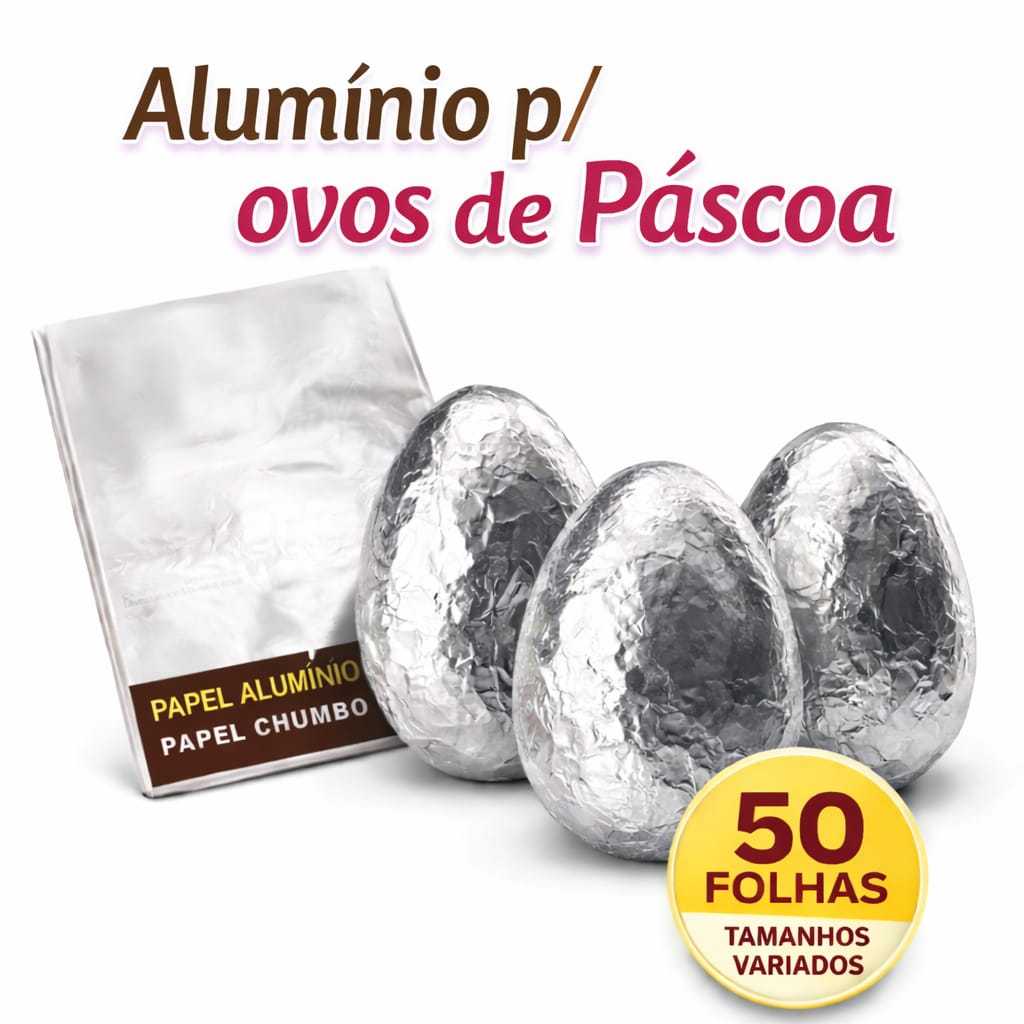 50 unidades de Papel Chumbo para ovos de Páscoa, bombons e trufas em Oferta na Shopee