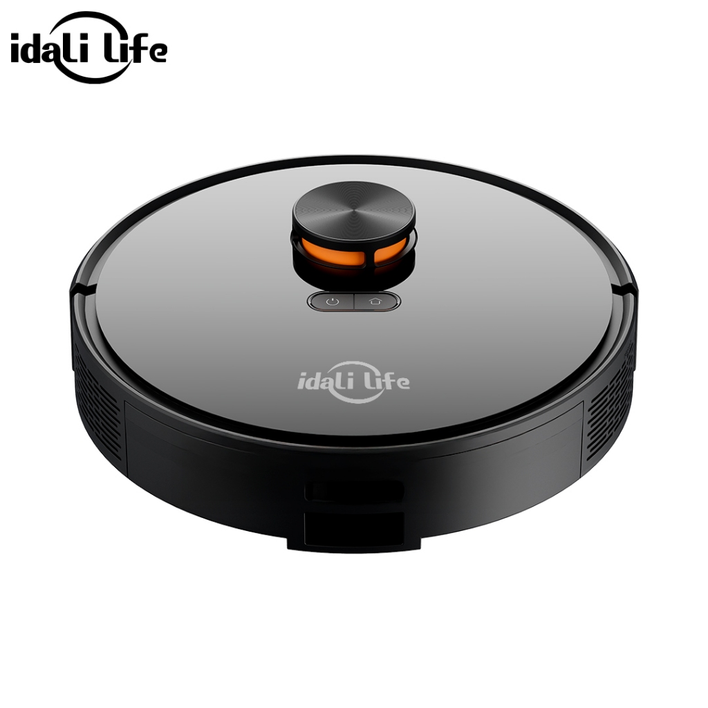 Robô Aspirador Inteligente Idali Life com Mapeamento a Laser Base Coletora Automática Varre Aspira e Passa Pano Wi-Fi