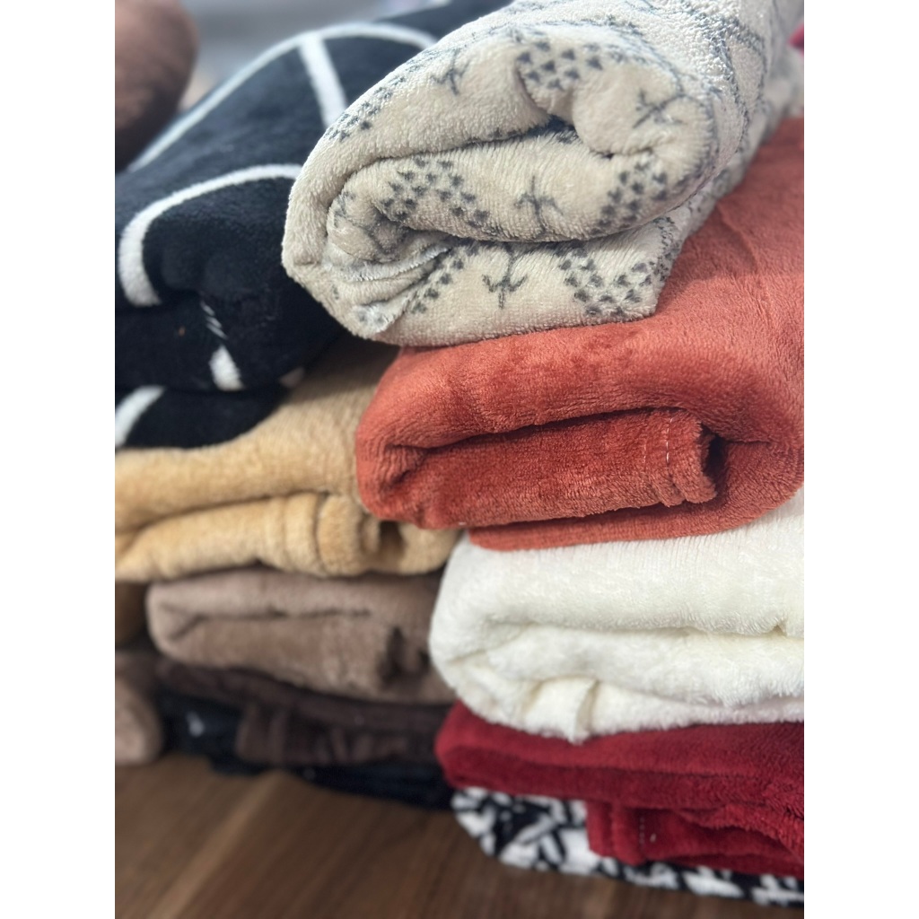 Kit 5 Mantas Soft Compactas 90x75cm | Ideal para Bebês e Pets – Conforto Diário