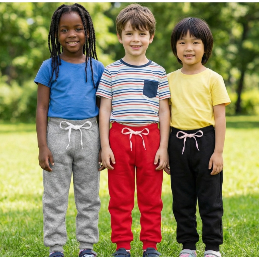 Calça Infantil Moletom Flanelado com Elástico e Cordão na Cintura Confortável Quentinha