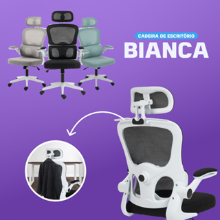 Cadeira De Escritório Executiva Reclinável Ergonômica com apoio de Lombar Malha até 150Kg em Oferta na Shopee