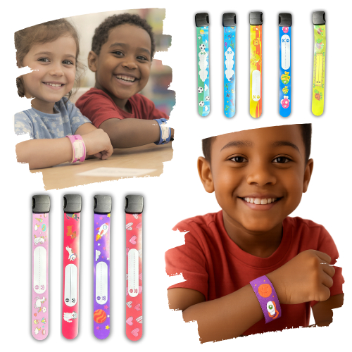 Pulseira de Identificação Infantil Autista Impermeável Criança Praia Piscina