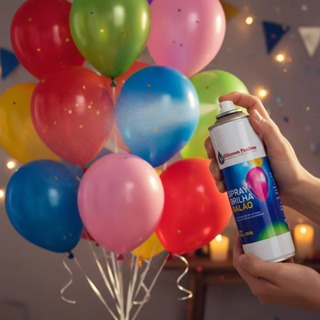 Spray Para Balões Bexiga Brilho Buffet Festa Silicone 300ml em Oferta na Shopee