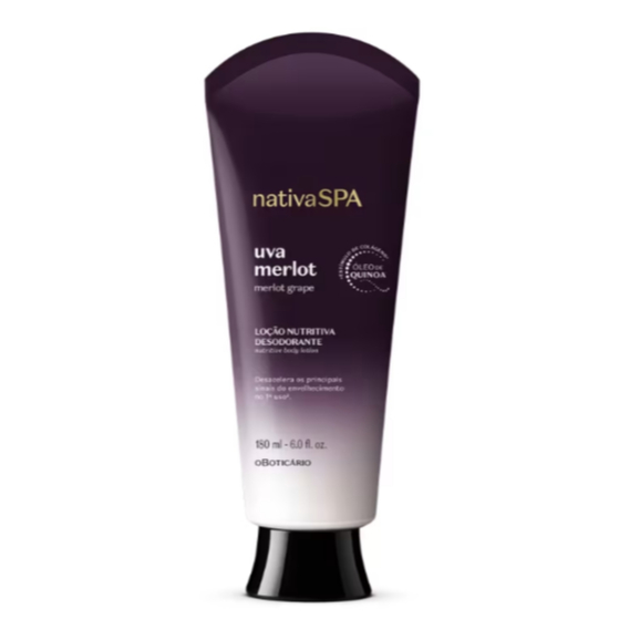 Oboticário Nativa Spa Uva Merlot Loção Nutritiva 180ml V:10/28