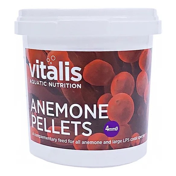 Anemone Pellets 60g 4mm Vitalis Ração Para Anêmona