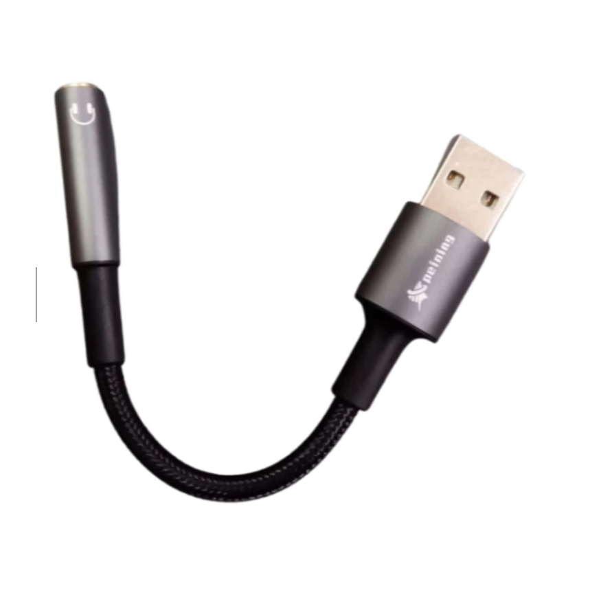 PLACA DE SOM ADAPTADOR DE ÁUDIO USB X P2 3.5 - AUX P2 3.5MM Fone Microfone Pc Notebook