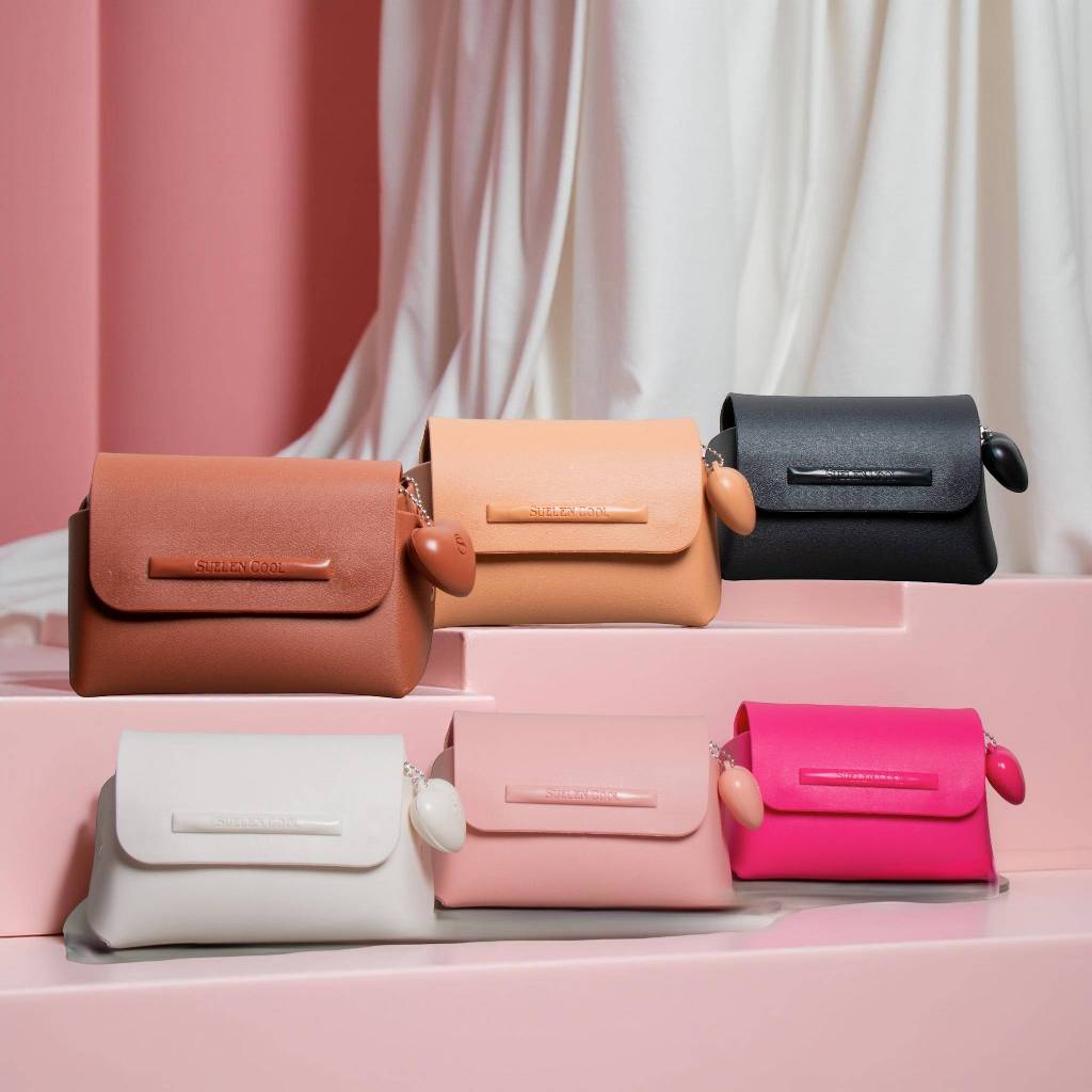 Bolsinha Feminina Suellen com Coração | Clutch Porta Maquiagem Nayara Store