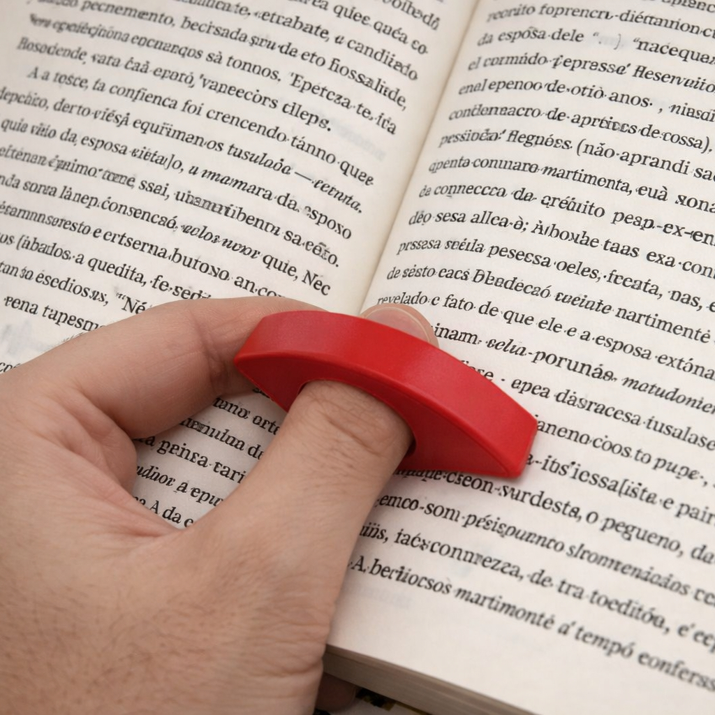 Anel de Leitura Ergonômico Suporte de Página para Livros Leitura com Uma Mão
